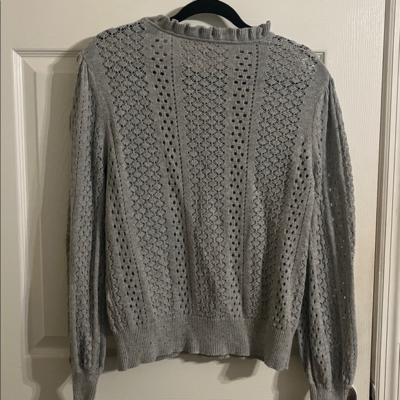 Sundance open knit ruffle neck top - Picture 5 of 9